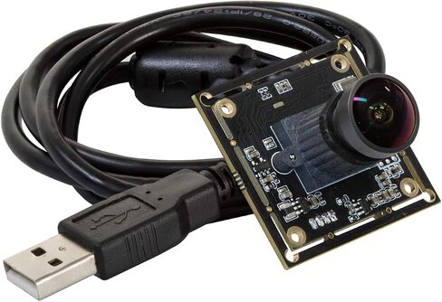 Arducam 1080P Low Light WDR Ultra Wide Angle USB Camera Module for Computer, 2MP CMOS IMX291 160 Degree Fisheye Mini UVC USB2.0 Webcam Board with Microphone, 3.3ft Cable for Windows Linux Mac OS in Kuwait