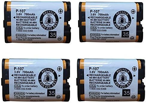 بطارية هاتف لاسلكية OXWINOU 3.6 فولت 700 مللي أمبير في الساعة HHR-P107 قابلة لإعادة الشحن متوافقة مع هاتف باناسونيك HHR-P107 HHRP107 HHR-P107A HHRP107A هاتف لاسلكي (عبوة من 3) in Kuwait