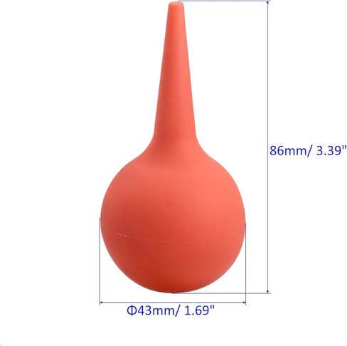 منفاخ هواء كرة غبار من ام ميتركسيتي - معدات تنظيف مطاطية لازالة الغبار ونقل السوائل، يوضع على الكمبيوتر / عدسة الكاميرا / النباتات (30 مل، احمر) in Kuwait