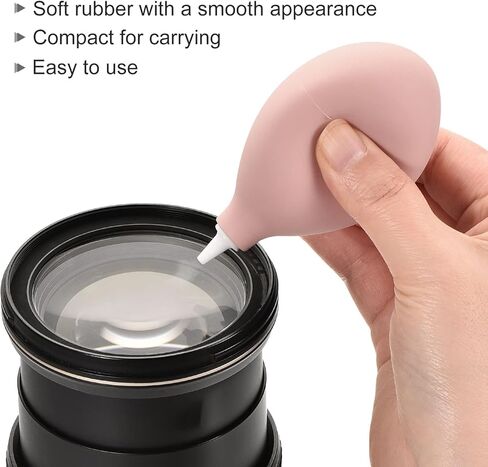 ميكسينيتي منفاخ هواء مطاطي لتنظيف عدسات الكاميرا والكيبورد ولوحة الدارات المطبوعة والكمبيوتر والنباتات، 89 ملم، زهري in Kuwait