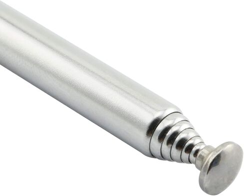 RuiLing 2 Pack M3 Male Thread 7 Section AM FM Radio Universal Antenna for Radio TV Electric Toys, Telescopic Replacement Antenna Aerial, Stainless Steel Material, Stretched Length 98cm 38.5 Inch in Saudi Arabia