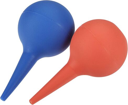 أداة تنظيف مضخة نفخ كرة غبار مطاطية من MECCANIXITY لعدسات الكاميرا ولوحة المفاتيح ولوحة PCB والكمبيوتر والنباتات، 30 مل، أحمر + أزرق، عبوة من قطعتين in Kuwait