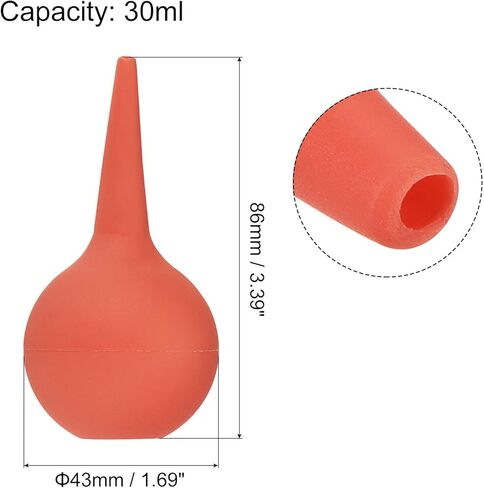 أداة تنظيف مضخة نفخ كرة غبار مطاطية من MECCANIXITY لعدسات الكاميرا ولوحة المفاتيح ولوحة PCB والكمبيوتر والنباتات، 30 مل، أحمر + أزرق، عبوة من قطعتين in Kuwait