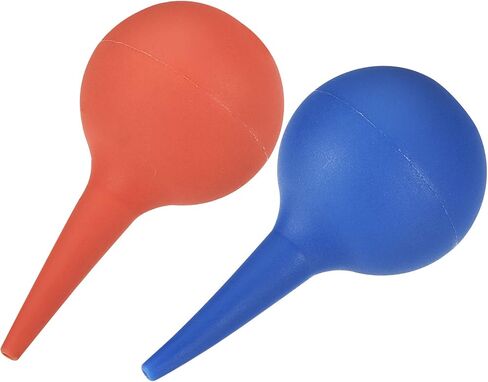 أداة تنظيف مضخة نفخ كرة غبار مطاطية من MECCANIXITY لعدسات الكاميرا ولوحة المفاتيح ولوحة PCB والكمبيوتر والنباتات، 30 مل، أحمر + أزرق، عبوة من قطعتين in Kuwait