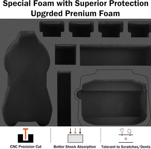 Hard Accessory Case for DJI Air 3, Fully Protected, Dustproof, Impact Resistant, Scratch Resistant (Compatible with DJI RC 2 / DJI RC-N2 Controller) (Black) in Kuwait