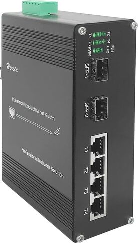 Industrial Gigabit Ethernet PoE+ Switch 5-Port 10/100/1000BASE-T Auto-MDI/MDI-X Half/Full Duplex Compact 30W PoE+ Ethernet Switch 12~48VDC Wide Range Power Input in Kuwait