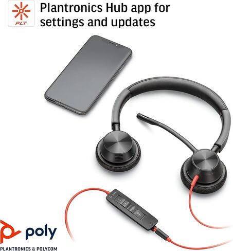 سماعة رأس بلنترونيكس بلاك واير 3325، BW3325 USB-C، 213939-01 (متجددة) in Kuwait