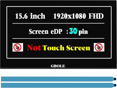 جبول شاشة عرض LCD LED بديلة لجهاز اتش بي اليت بوك 855 G7 G8 655 G9 15.6 انش او دي بارفان 30 دبوس 1920x1080 IPS FHD بدون لمس in Saudi Arabia