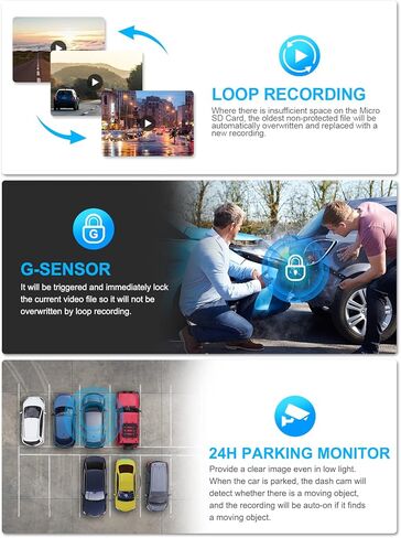 بروفيو كاميرا داش كام، كاميرا رباعية 4 قنوات امامية، يسار ويمين وخلفي، امامية وخلفية داخلية، نظام تحديد المواقع، 256 جيجا كحد اقصى، لا تتضمن بطاقة SD in Kuwait