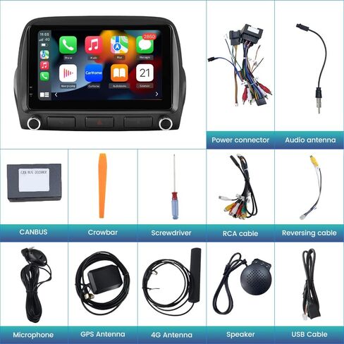 ستيريو سيارة AWESAFE Android لسيارة شيفروليه تشيفي كامارو 2010 2011 2012 2013 2014 2015، ترقية راديو شاشة تعمل باللمس تدعم WiFi Bluetooth 4G عبر الإنترنت نظام تحديد المواقع العالمي (GPS) للملاحة اللاسلكية CarPlay Android Auto، 4 جيجابايت + 64 جيجابايت in Saudi Arabia