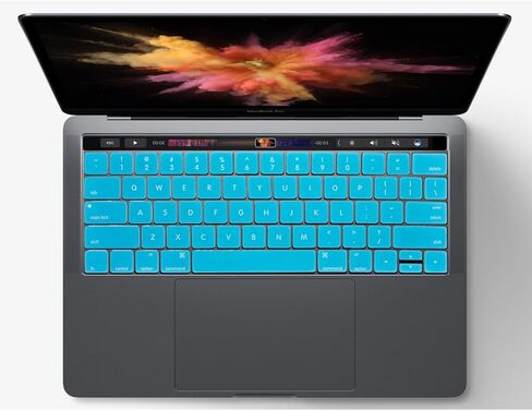 Se7enline متوافق مع غطاء لوحة مفاتيح MacBook لجهاز Mac Pro 13 15 بوصة (مع شريط اللمس) 2016/2017/2018/2019 الإصدار. غطاء حماية للطراز A1706/A1707/A1989/A1990/A2159 (تصميم أمريكي)، وردي متدرج in Saudi Arabia