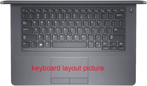 غطاء لوحة مفاتيح من السيليكون من JuYuish متوافق مع Dell Latitude 14 5480 5490 7490 كمبيوتر محمول و14 بوصة Dell Latitude 3340 E3340 E5490 E5491 E5450 E5470 E7450 E7470 7480 E7480 مع إشارة - نعناعي in Saudi Arabia