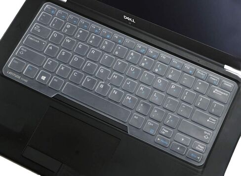 غطاء لوحة مفاتيح من السيليكون من JuYuish متوافق مع Dell Latitude 14 5480 5490 7490 كمبيوتر محمول و14 بوصة Dell Latitude 3340 E3340 E5490 E5491 E5450 E5470 E7450 E7470 7480 E7480 مع إشارة - نعناعي in Saudi Arabia