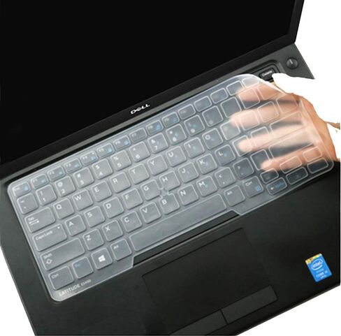 غطاء لوحة مفاتيح من السيليكون من JuYuish متوافق مع Dell Latitude 14 5480 5490 7490 كمبيوتر محمول و14 بوصة Dell Latitude 3340 E3340 E5490 E5491 E5450 E5470 E7450 E7470 7480 E7480 مع إشارة - نعناعي in Saudi Arabia