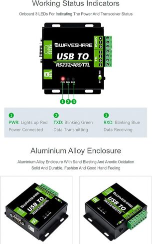 USB /RS232 /TTL to RS232 /485 /TTL Converter, Industrial Isolated Multi-Bus Adapter, Built-in Power Supply Isolation Digital Isolation Protection Circuits Support Windows 11 / 10/ 8.1/8 /7 /XP,etc in Kuwait
