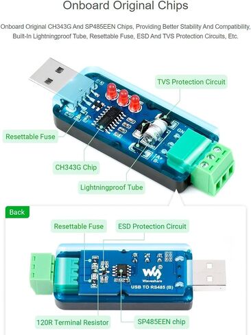 USB /RS232 /TTL to RS232 /485 /TTL Converter, Industrial Isolated Multi-Bus Adapter, Built-in Power Supply Isolation Digital Isolation Protection Circuits Support Windows 11 / 10/ 8.1/8 /7 /XP,etc in Kuwait