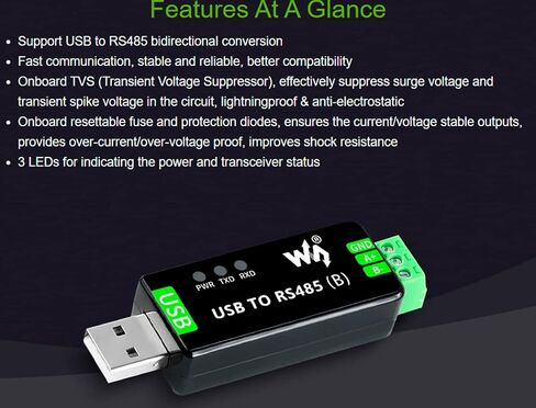 USB /RS232 /TTL to RS232 /485 /TTL Converter, Industrial Isolated Multi-Bus Adapter, Built-in Power Supply Isolation Digital Isolation Protection Circuits Support Windows 11 / 10/ 8.1/8 /7 /XP,etc in Kuwait