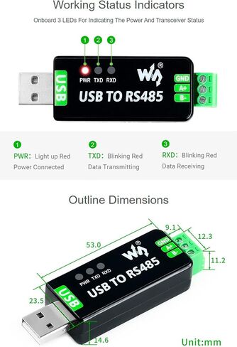 محول USB /RS232 /TTL إلى RS232 /485 /TTL، محول متعدد الناقلات الصناعية المعزولة، دوائر حماية عزل رقمية مدمجة لإمداد الطاقة تدعم Windows 11/10/ 8.1/8 /7 /XP، إلخ in Saudi Arabia