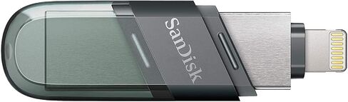 سانديسك ذاكرة فلاش اي اكس باند 32 جيجابايت قابلة للطي بمنفذ USB 3.1 الجيل الاول لايفون/ايباد SDIX90N 032G GN6NN، اسود in Saudi Arabia