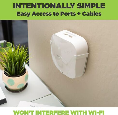 HIDEit Mounts EPro 6 Wall Mount لجهاز Eero Pro 6 Mesh Wi-Fi Router - صنع في الولايات المتحدة الأمريكية حامل حائط فولاذي متوافق مع Eero Pro 6 - غير متوافق مع Eero Pro أو Eero Pro 6E in Kuwait