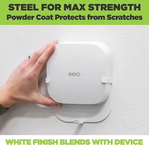 HIDEit Mounts EPro 6 Wall Mount لجهاز Eero Pro 6 Mesh Wi-Fi Router - صنع في الولايات المتحدة الأمريكية حامل حائط فولاذي متوافق مع Eero Pro 6 - غير متوافق مع Eero Pro أو Eero Pro 6E in Kuwait
