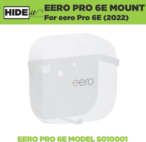 HIDEit Mounts EPro 6 Wall Mount لجهاز Eero Pro 6 Mesh Wi-Fi Router - صنع في الولايات المتحدة الأمريكية حامل حائط فولاذي متوافق مع Eero Pro 6 - غير متوافق مع Eero Pro أو Eero Pro 6E in Kuwait