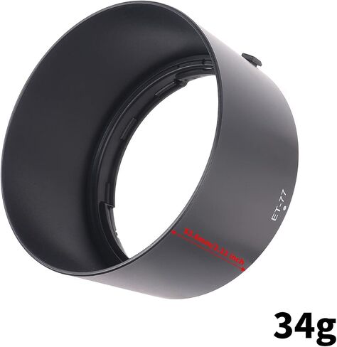 غطاء غطاء العدسة القابل للعكس من FocusFoto بديل لكاميرا Canon ET-77، متوافق مع Canon RF 85mm F2 Macro هو عدسة STM in Saudi Arabia
