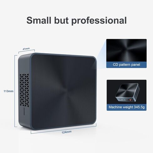 كمبيوتر مكتبي صغير بنظام ويندوز 10 برو SEi8 الجيل الثامن i5-8259U حتى 3.8Ghz (4C/8T) يدعم ذاكرة تخزين مؤقتة ذكية 6MB 8GB 256GB بطاقة رسومات 655 4K@30Hz ثنائي HDMI واي فاي بلوتوث 5.0 جيجابت ايثرنت in Kuwait