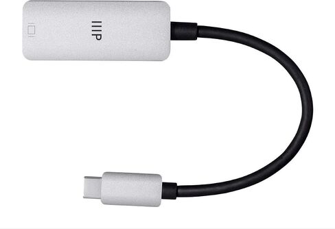 Monoprice USB-C DisplayPort Adapter 4K DisplayPort - Aluminum Body, Compact, Plug and Play - Consul Series in Saudi Arabia