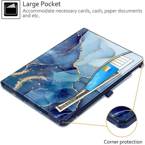 Fintie Case for iPad Pro 12.9-inch 2017/2015 (Old Model, 2nd & 1st Generation) - [Corner Protection] Multi-Angle Folio Stand Cover with Pencil Holder & Pocket, Auto Wake/Sleep, Composition B in Saudi Arabia