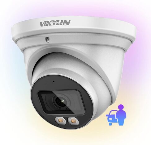 كاميرا برجية 4K 8MP IP POE للأماكن الخارجية، رؤية ليلية ذكية ذات لون فاتح مزدوج، اكتشاف الإنسان/المركبة، سلك التعثر/التسلل، الردع النشط، ميكروفون مدمج، SD (256 جيجابايت)، مراقبة مجال الرؤية 132 درجة in Kuwait