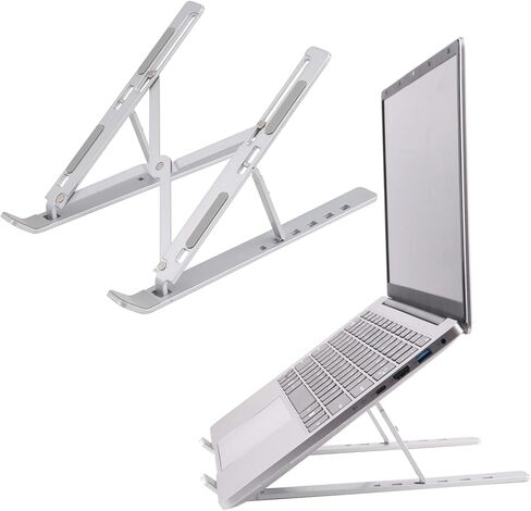 حامل لابتوب للمكتب من اس جي اي ان، حامل لابتوب محمول للمكتب، حامل لاب توب قابل للطي، حامل نوت بوك من الالومنيوم متوافق مع لابتوب 11 14 15.6 17.3 انش in Kuwait