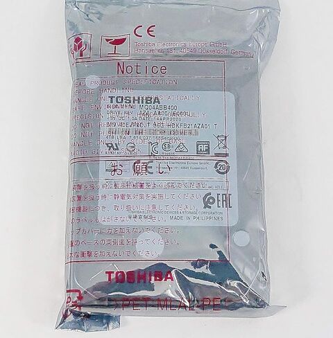 Toshiba Thick 15mm Does not fit Laptop 2.5" inch Hard Disk Drive HDD MQ04ABB400 4TB 4000GB 128M Cache 5400RPM SATA 6.0Gb/s in Kuwait