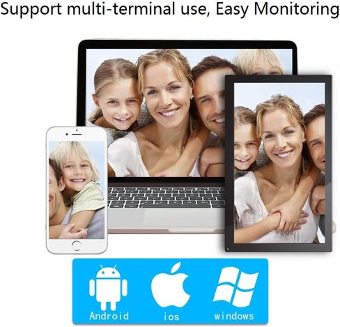 1080P Light Bulb Camera Garage Wireless Surveillance Camera Work with Alexa for Baby Room WiFi 2.4GHz E27-AOLANS in Kuwait