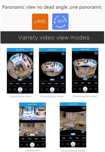 1080P Light Bulb Camera Garage Wireless Surveillance Camera Work with Alexa for Baby Room WiFi 2.4GHz E27-AOLANS in Kuwait