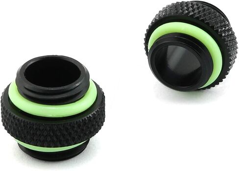 DZS Elec 2pcs Male to Male Extender Fitting Black G1/4" Water-Cooled Coupler in Saudi Arabia
