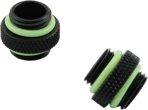 DZS Elec 2pcs Male to Male Extender Fitting Black G1/4" Water-Cooled Coupler in Saudi Arabia