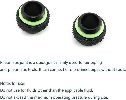 DZS Elec 2pcs Male to Male Extender Fitting Black G1/4" Water-Cooled Coupler in Saudi Arabia