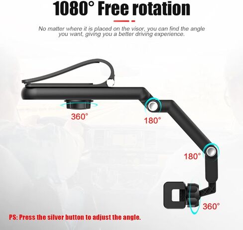 Magnetic Phone Mount for Car, 360° Rotatable Universal Mobile Phone Holder for Dashboard and More Places, Suitable for iPhone 12/12 Pro/Pro Max More 4-4.7" Devices (Black2) in Saudi Arabia