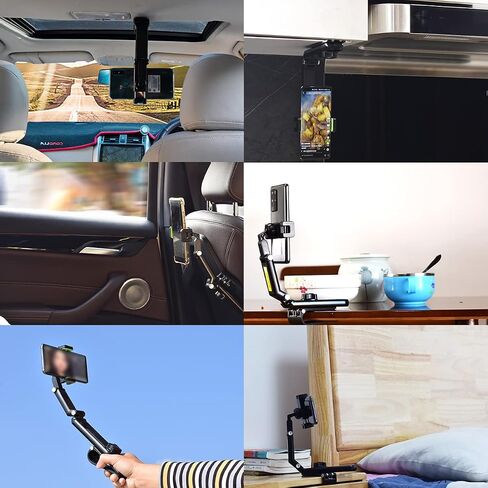 Magnetic Phone Mount for Car, 360° Rotatable Universal Mobile Phone Holder for Dashboard and More Places, Suitable for iPhone 12/12 Pro/Pro Max More 4-4.7" Devices (Black2) in Saudi Arabia