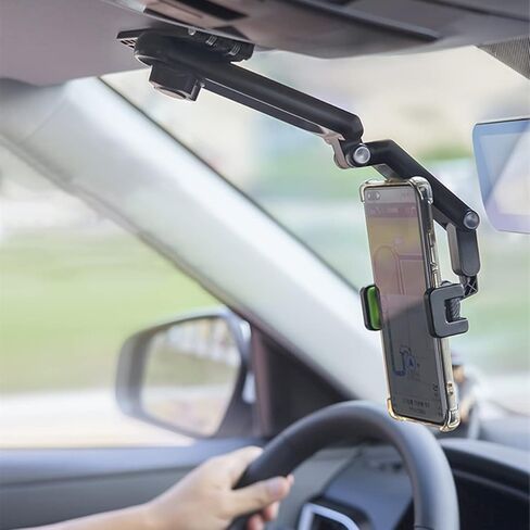 Magnetic Phone Mount for Car, 360° Rotatable Universal Mobile Phone Holder for Dashboard and More Places, Suitable for iPhone 12/12 Pro/Pro Max More 4-4.7" Devices (Black2) in Saudi Arabia
