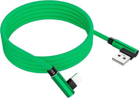 Ironten iPhone Lightning Charger, 1 Pack 3 Ft Silver Apple MFi Certified Cable Nylon Braided Cable Fast Charging Cord Compatible with iPhone 14 13 12 11 Pro Max XR XS X 8 7 6 Plus SE iPad in Kuwait