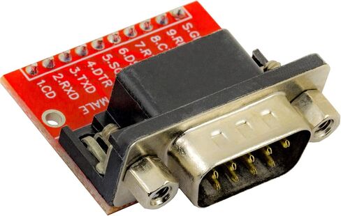 risingsaplings DB9 DR9 RS232 Serial to 2.54mm 0.1" Male and Female Adapter Connector Breakout Board (Male *1, Female *1) in Saudi Arabia
