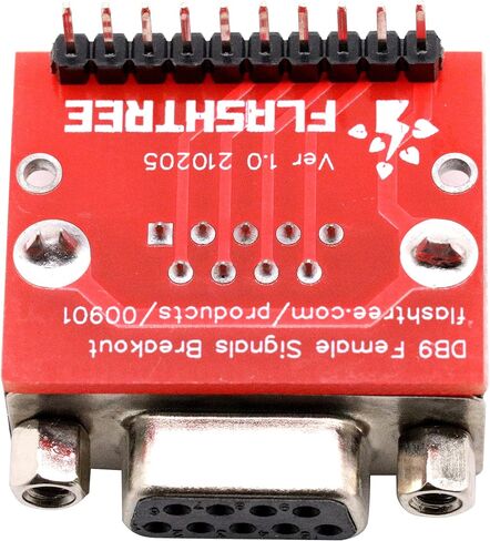 risingsaplings DB9 DR9 RS232 Serial to 2.54mm 0.1" Male and Female Adapter Connector Breakout Board (Male *1, Female *1) in Saudi Arabia