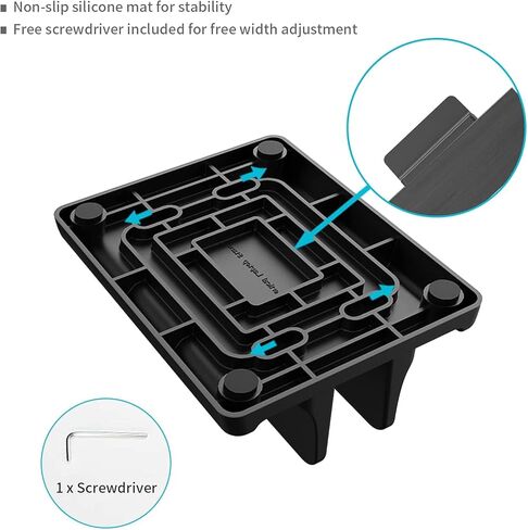 حامل كمبيوتر محمول عمودي موفر للمساحة لأجهزة WACOM/HUION/XP-Pen Ten Tablet، قاعدة كمبيوتر محمول قابلة للتعديل لأجهزة MacBook Pro Air وMac وHP وDell وMicrosoft Surface وLenovo، حتى 17.3 بوصة in Kuwait