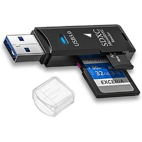 New SD Card Reader USB 3.0 [1 Pack] SD Card Reader, Memory Card Reader, External Memory Card Readers for Laptop Windows, SD USB Adapter OTG in Kuwait