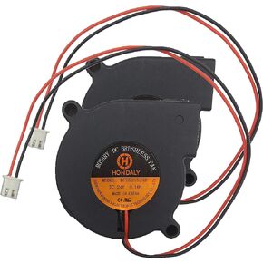 2 Packs Dual Ball Bearing 50x50x15mm 5015 DC Brushless Blower Cooling Fan for 3D Printer and Other Small Appliances Series Repair Replacement,2Pin 6000rpm UL (12V Dual Ball Bearing) in Saudi Arabia