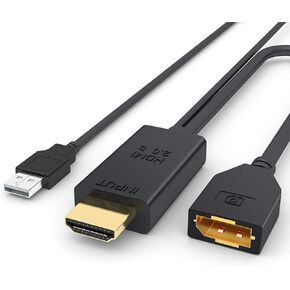 محول HDMI الى منفذ عرض 4K 60Hz، كيبل محول HDMI الى DP من كوبمان، HDMI 2.0 نشط الى موصل منفذ عرض لجهاز Xbox PS4، يدعم مخرج فيديو 1080P 144Hz in Kuwait