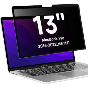 ANTOGOO V Upgrade Privacy Screen Filter Compatible with 2022 Apple MacBook Air 13.6'' M2 Chip, Removable Anti Blue Light Anti Glare Laptop Privacy Filter, No Magnetic No Glue