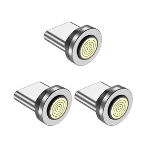 Magnetic USB Adapter Type C to C with 10cm Short Cable 9PIN PD 240W Fast Charging USB-C 540° Rotation Swivel Connector 480MBPS (2 Cable 6 Tips Set) in Kuwait